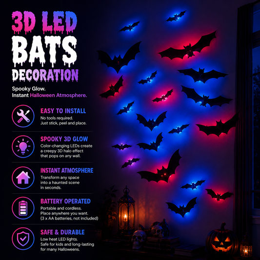 Bat lights Instant Halloween Atmosphere—No Complicated Setup