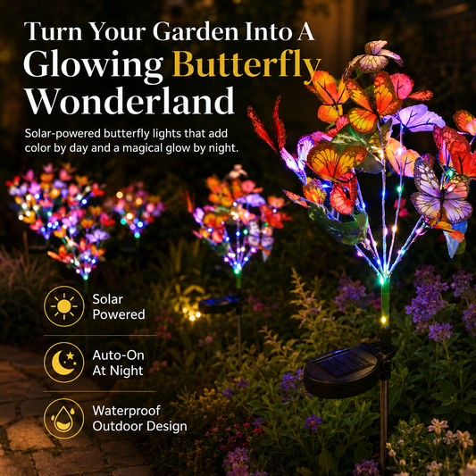 Solar Outdoor Butterfly Lights